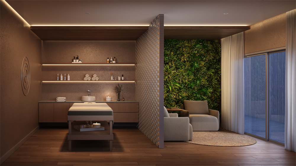 Spa e área de relaxamento